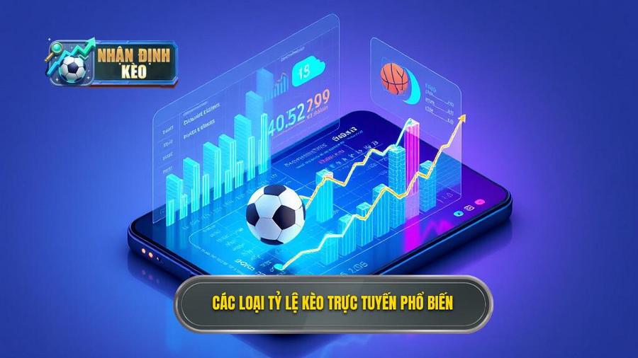 2. Các loại tỷ lệ kèo trực tuyến phổ biến