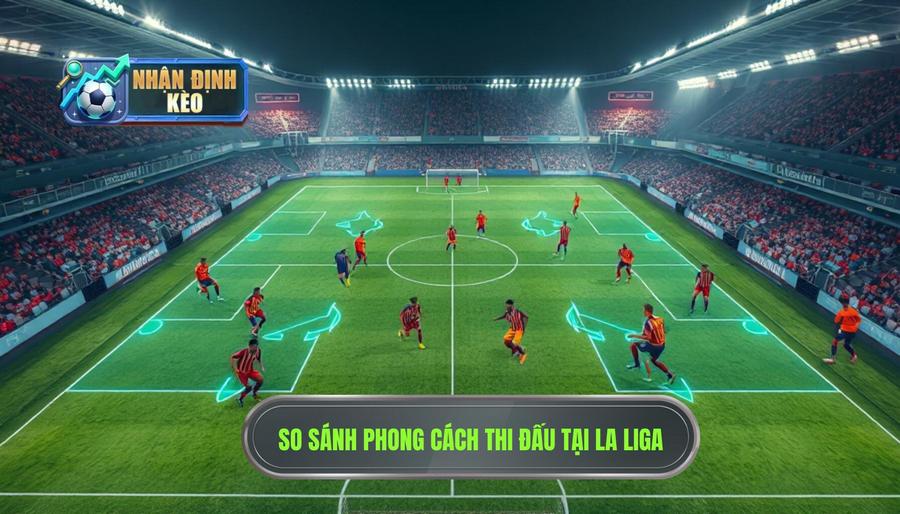 Bảng so sánh phong cách thi đấu các nhóm đội tại La Liga